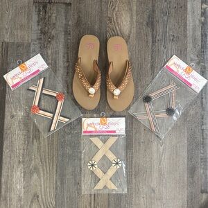 Lulu Design Tan Switchflops